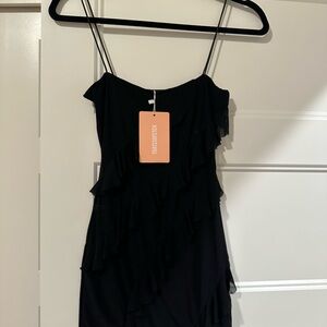 Elegant Black One Shoulder Dress